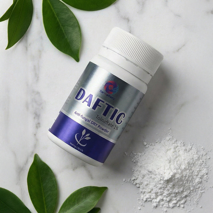 Daftic Antifungal Powder (Tolnaftate 1%) – Derresthetic